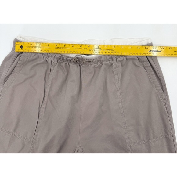 Daily Practice Anthropologie Pants Large Womens Taupe Drawstring Waist - Picture 5 of 10